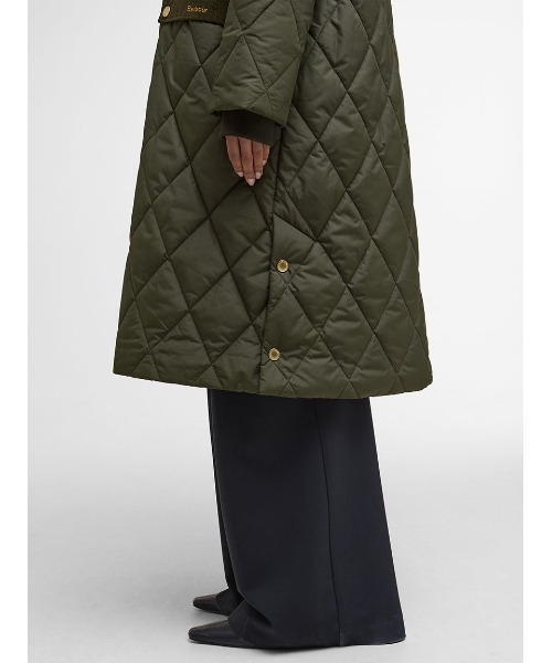 Barbour(バブアー)の「Meredith キルティングジャケット(レディース)(ブルゾン・レディース・オリーブ/ブラック・8/10/6)」の9枚目の写真