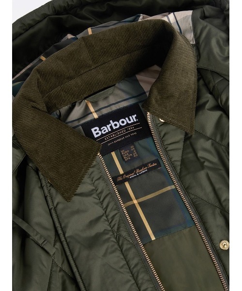 Barbour(バブアー)の「Meredith キルティングジャケット(レディース)(ブルゾン・レディース・オリーブ/ブラック・8/10/6)」の18枚目の写真