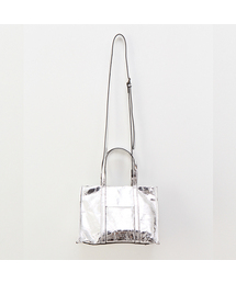 UNKNOWN PLANET（アンノウンプラネット）の「プラネットショッパーバッグシルバー（トートバッグ）」