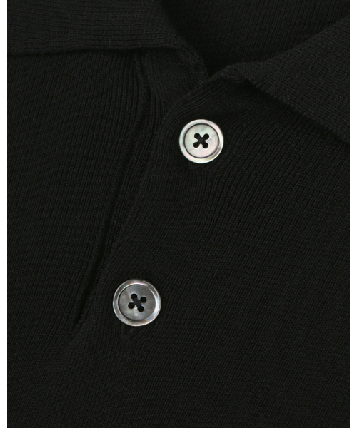 BESLOW(ビースロー)の「ファインニット ポロシャツ ブラック(ニット/セーター・メンズ・その他・SMALL/MEDIUM/LARGE/X-LARGE)」の5枚目の写真