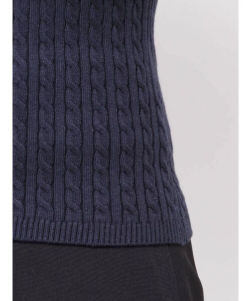 RESEXXY（リゼクシー）の「ナロータイケーブルニットトップス（ニット/セーター・レディース・アイボリー/ネイビー/グレー・FREE）」の19枚目の写真