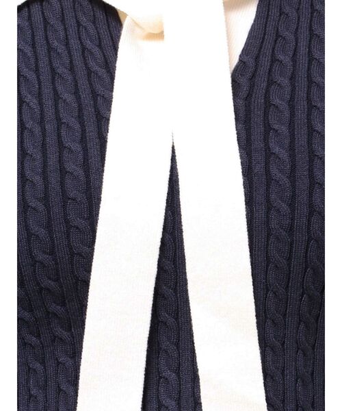 RESEXXY（リゼクシー）の「ナロータイケーブルニットトップス（ニット/セーター・レディース・アイボリー/ネイビー/グレー・FREE）」の14枚目の写真