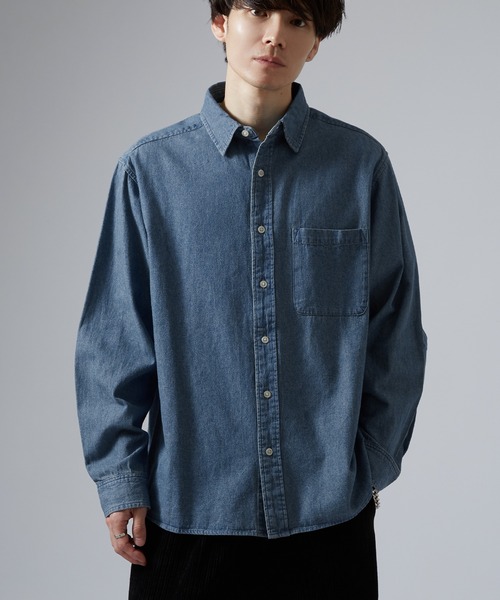 improves(インプローブス)の「6oz デニムシャツ(シャツ/ブラウス・メンズ・ネイビー/ライトブルー/ブルー・SMALL/MEDIUM/LARGE/X-LARGE)」の3枚目の写真