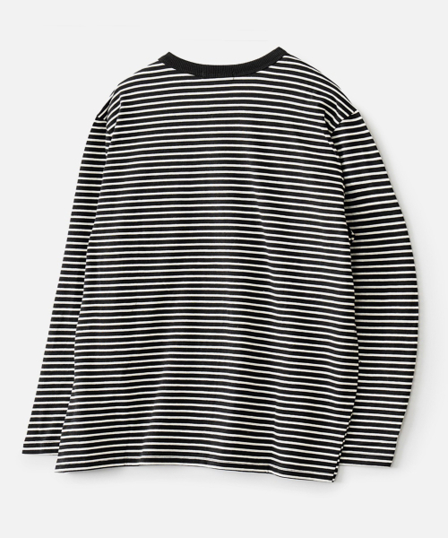 VASTIC(バスティック)の「スタンダードストライプポケットロングスリーブ_ブラック / ホワイト(Tシャツ/カットソー・メンズ・その他・LARGE/MEDIUM/X-LARGE)」の2枚目の写真