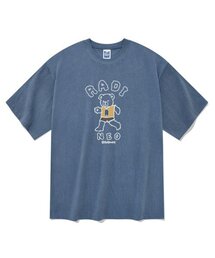 ラディベアピグメント半袖Tシャツブルー