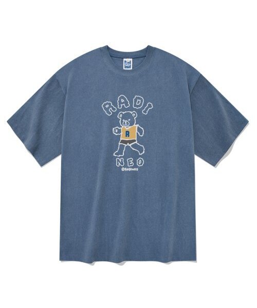RADINEO(ラディネオ)の「ラディベアピグメント半袖Tシャツブルー(Tシャツ/カットソー・メンズ・その他・LARGE/MEDIUM/X-LARGE)」の1枚目の写真