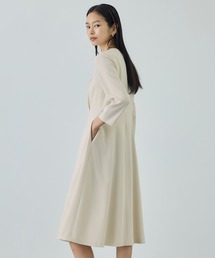 ROPE'（ロペ）の「トリアセダブルクロス セミフレアーワンピース/イージーケア・セットアップ対応・26SS（ワンピース）」