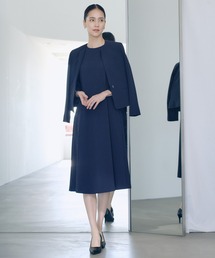 ROPE' | トリアセダブルクロス セミフレアーワンピース/イージーケア・セットアップ対応・26SS(ワンピース)