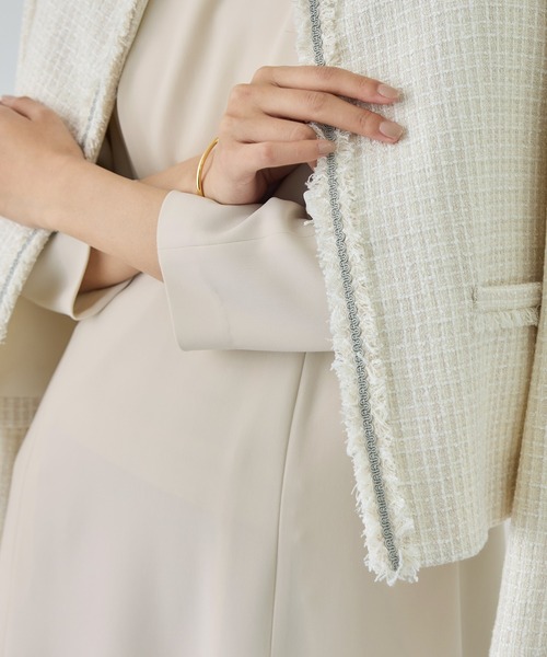 ROPE'（ロペ）の「トリアセダブルクロス セミフレアーワンピース