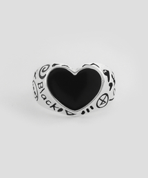 NONENON | BLACK LOVE RNG SILVER925 (DOODLE)(リング)