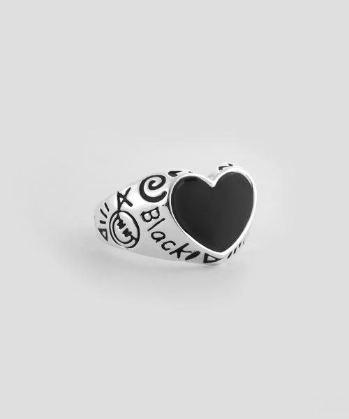 NONENON（ノンノン）の「BLACK LOVE RNG SILVER925 (DOODLE)（リング・レディース・その他・SMALL/MEDIUM/LARGE）」の4枚目の写真