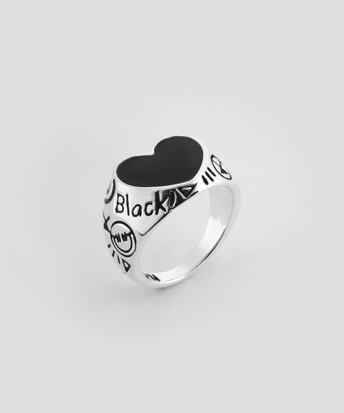 NONENON（ノンノン）の「BLACK LOVE RNG SILVER925 (DOODLE)（リング・レディース・その他・SMALL/MEDIUM/LARGE）」の6枚目の写真