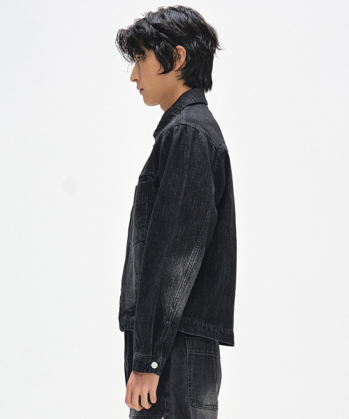 DECET（デケト）の「Denim Zip Jacket DCJK002BlackA（デニムジャケット・メンズ・その他・SMALL/MEDIUM/LARGE）」の6枚目の写真