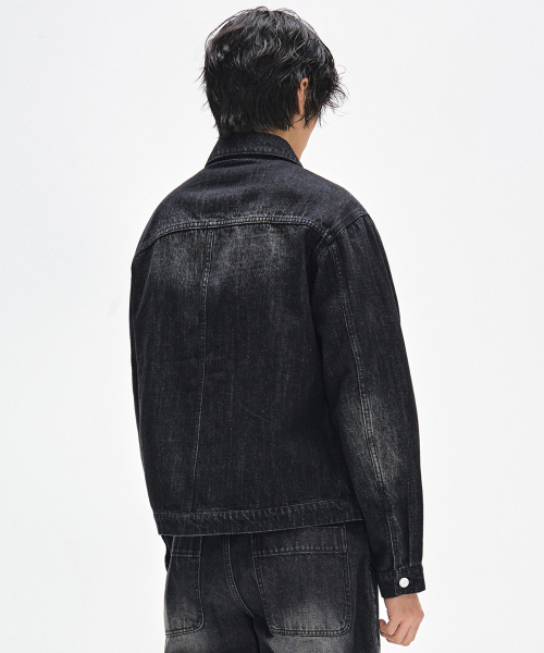 DECET（デケト）の「Denim Zip Jacket DCJK002BlackA（デニムジャケット・メンズ・その他・SMALL/MEDIUM/LARGE）」の7枚目の写真