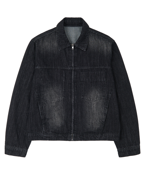 DECET（デケト）の「Denim Zip Jacket DCJK002BlackA（デニムジャケット・メンズ・その他・SMALL/MEDIUM/LARGE）」の8枚目の写真
