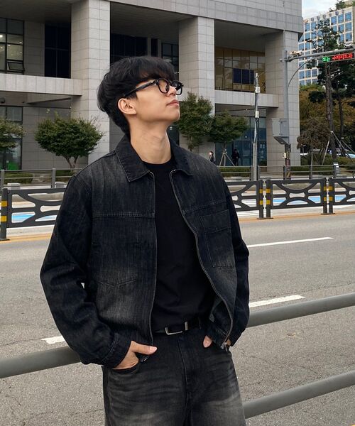 DECET（デケト）の「Denim Zip Jacket DCJK002BlackA（デニムジャケット・メンズ・その他・SMALL/MEDIUM/LARGE）」の13枚目の写真