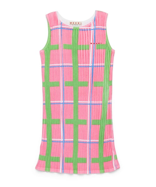 セール】MARNI(マルニ)Kids & Junior チェックノースリーブワンピース