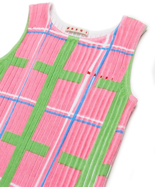 セール】MARNI(マルニ)Kids & Junior チェックノースリーブワンピース