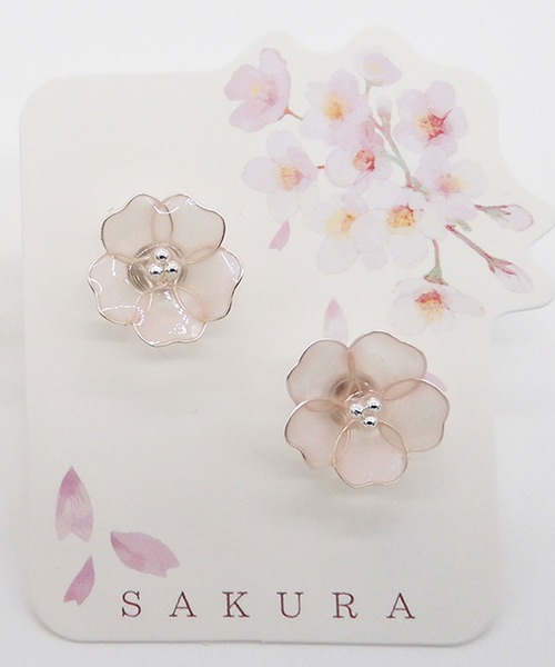 gargle（ガーグル）の「gargle ガーグル：SAKURAシリーズ　ジェリーサクラ　ピアス（ピアス（両耳用）・レディース・ゴールド/シルバー・FREE）」の4枚目の写真