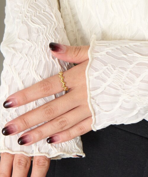 Jena espace merveilleux（ジェナ　エスパスメルヴェイユ）の「ツブツブリング（リング・レディース・シルバー/ゴールド・FREE）」の2枚目の写真