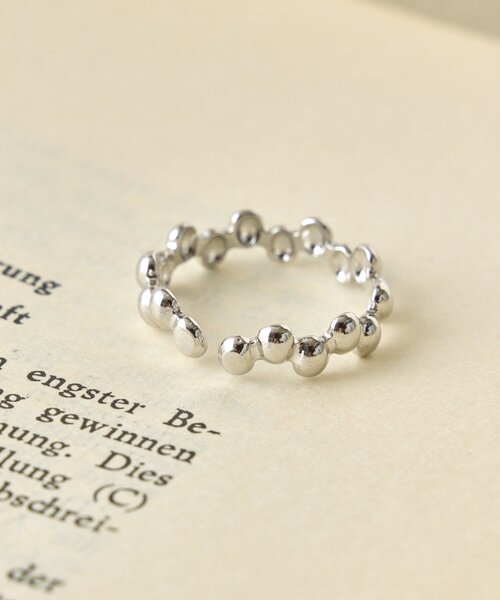 Jena espace merveilleux（ジェナ　エスパスメルヴェイユ）の「ツブツブリング（リング・レディース・シルバー/ゴールド・FREE）」の4枚目の写真