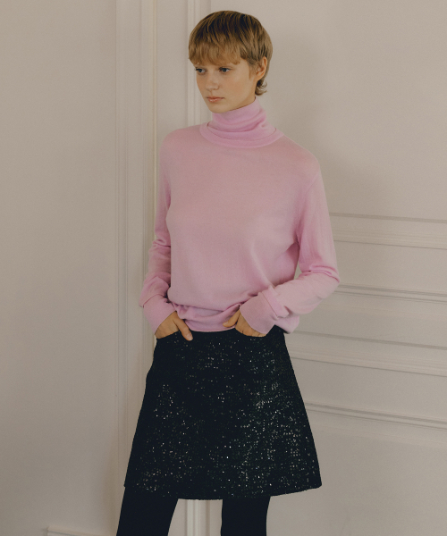 OCTETTE(オテット)の「SEQUIN TWEED MINI SKIRTS_BLACK(スカート・レディース・ブラック・SMALL/MEDIUM)」の6枚目の写真