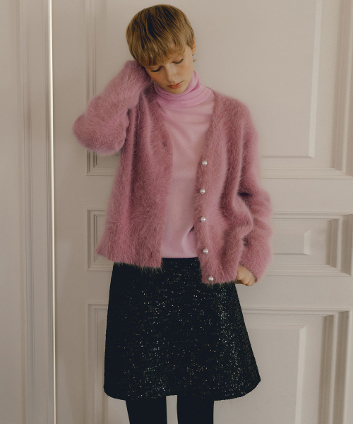 OCTETTE(オテット)の「SEQUIN TWEED MINI SKIRTS_BLACK(スカート・レディース・ブラック・SMALL/MEDIUM)」の7枚目の写真