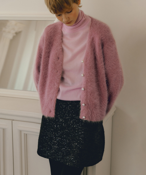 OCTETTE(オテット)の「SEQUIN TWEED MINI SKIRTS_BLACK(スカート・レディース・ブラック・SMALL/MEDIUM)」の8枚目の写真