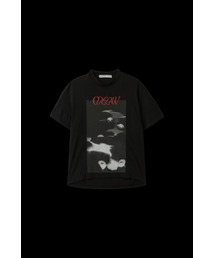 ACCEPTANCELETTERSTUDIO（アクセプタンス レター スタジオ）の「ネコのソックスがTシャツ、ブラック（Tシャツ/カットソー）」