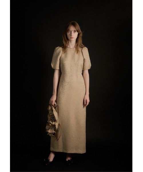 Wavy frill bustier jacquard dress（ドレス）｜LE'RURE（リルアー）の