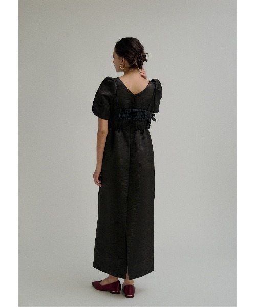 Wavy frill bustier jacquard dress（ドレス）｜LE'RURE（リルアー）の