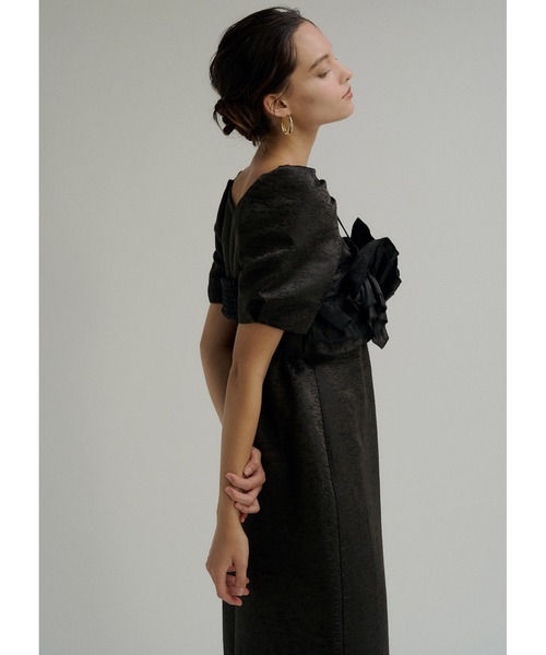 Wavy frill bustier jacquard dress（ドレス）｜LE'RURE（リルアー）の