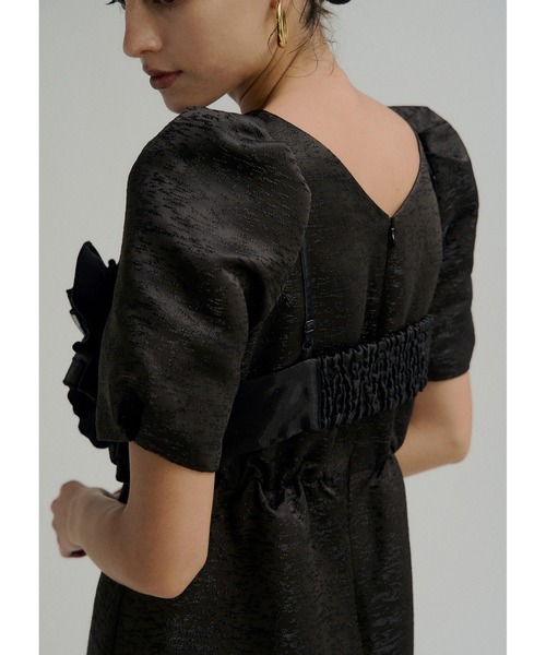 Wavy frill bustier jacquard dress（ドレス）｜LE'RURE（リルアー）の