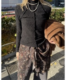 ハイネックストレットレーストップ / High Neck Stretch Lace Top