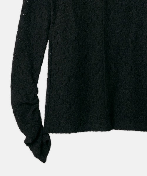 LE CIEL BLEU(ルシェルブルー)の「ハイネックストレットレーストップ / High Neck Stretch Lace Top(Tシャツ/カットソー・レディース・ホワイト/ブラック・36)」の11枚目の写真