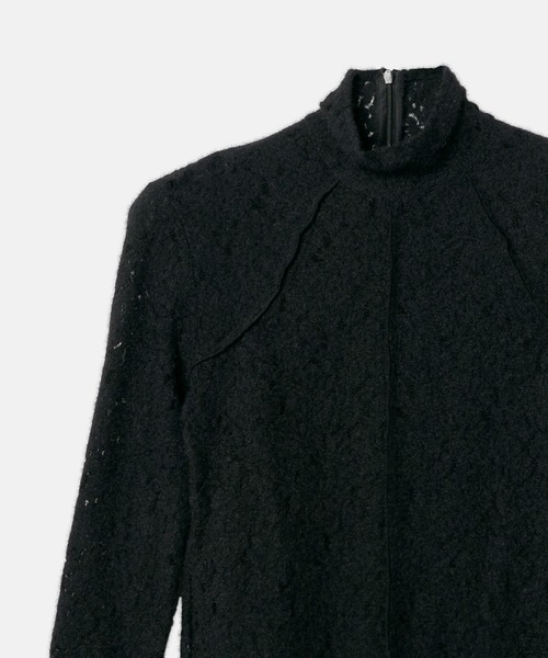 LE CIEL BLEU(ルシェルブルー)の「ハイネックストレットレーストップ / High Neck Stretch Lace Top(Tシャツ/カットソー・レディース・ホワイト/ブラック・36)」の10枚目の写真