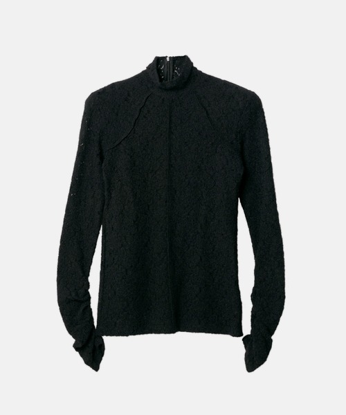 LE CIEL BLEU(ルシェルブルー)の「ハイネックストレットレーストップ / High Neck Stretch Lace Top(Tシャツ/カットソー・レディース・ホワイト/ブラック・36)」の13枚目の写真