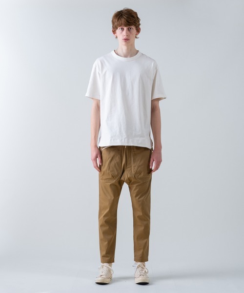 rehacer(レアセル)の「rehacer / Aged Cotton Flower Hem S/S CS / エイジド コットン フラワーヘム ショートスリーブカットソー(Tシャツ/カットソー・メンズ・ブルー/ベージュ/ブラック/ホワイト・MEDIUM/SMALL/X-LARGE/LARGE)」の19枚目の写真