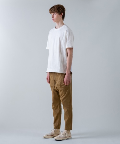rehacer(レアセル)の「rehacer / Aged Cotton Flower Hem S/S CS / エイジド コットン フラワーヘム ショートスリーブカットソー(Tシャツ/カットソー・メンズ・ブルー/ベージュ/ブラック/ホワイト・MEDIUM/SMALL/X-LARGE/LARGE)」の20枚目の写真