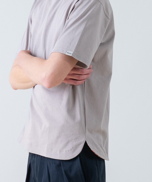 rehacer(レアセル)の「rehacer / Aged Cotton Flower Hem S/S CS / エイジド コットン フラワーヘム ショートスリーブカットソー(Tシャツ/カットソー・メンズ・ブルー/ベージュ/ブラック/ホワイト・MEDIUM/SMALL/X-LARGE/LARGE)」の13枚目の写真