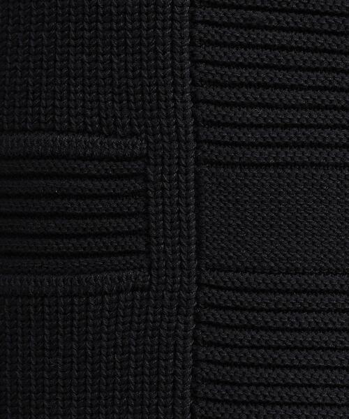 畦編みチェック プルオーバーニット（ニット/セーター）｜TAKEO