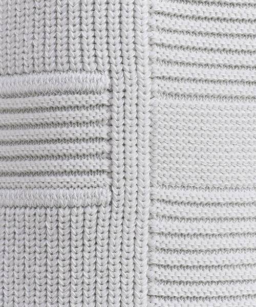TAKEO KIKUCHI（タケオキクチ）の「畦編みチェック プルオーバーニット（ニット/セーター・メンズ・ライトグレー/ブラック・02/03/04）」の19枚目の写真