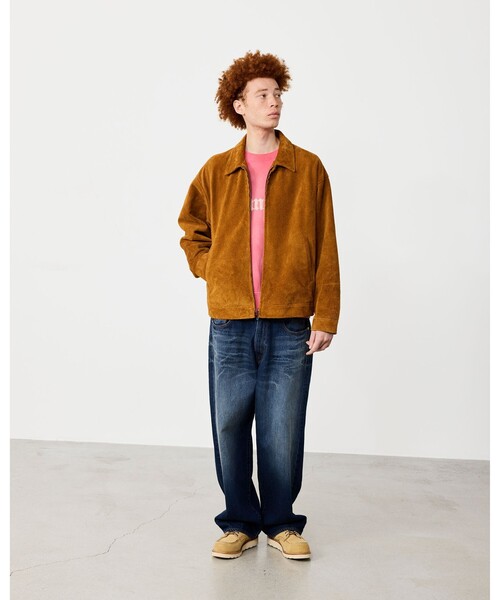 BEAMS(ビームス)の「スエード ジップアップ ブルゾン【ワイドフィット】(ブルゾン・メンズ・ライトブラウン・M/S/L/XL)」の13枚目の写真