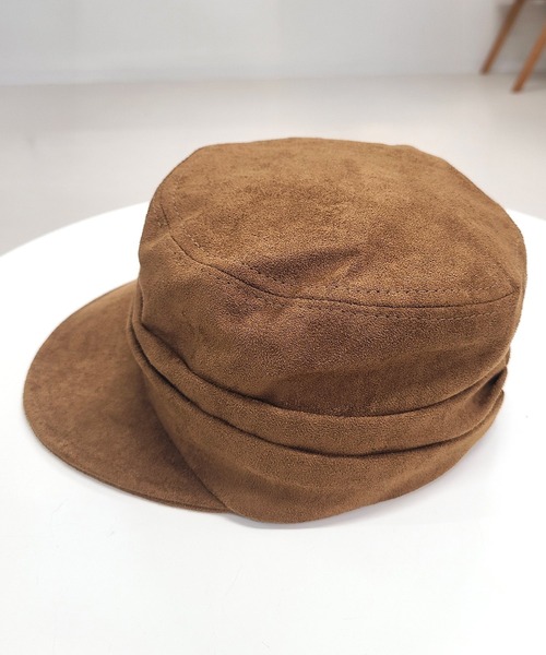 DAY CLOSET（デイ クローゼット）の「【サイズ調節可】小顔見えシルエット。スエード調キャスケット レディース（キャスケット・レディース・ブラック/ベージュ/ブラウン/キャメル/バーガンディー・ONE SIZE）」の16枚目の写真