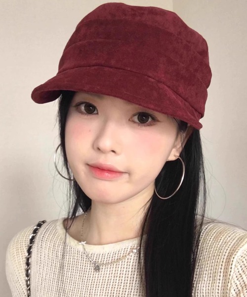 DAY CLOSET（デイ クローゼット）の「【サイズ調節可】小顔見えシルエット。スエード調キャスケット レディース（キャスケット・レディース・ブラック/ベージュ/ブラウン/キャメル/バーガンディー・ONE SIZE）」の19枚目の写真