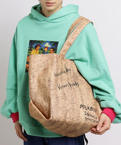 MILKBOY(ミルクボーイ)の「BASKET トートバッグ(トートバッグ・メンズ・A・FREE)」の2枚目の写真