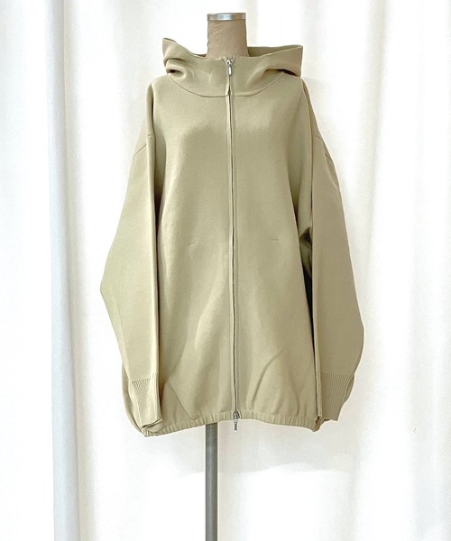 Q（キュー）の「スポンディッシュパーカー（パーカー・レディース・アイボリー/ブラック・MEDIUM）」の3枚目の写真