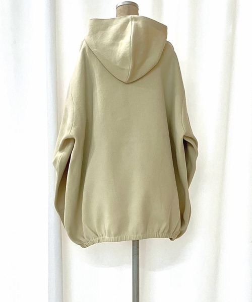 Q（キュー）の「スポンディッシュパーカー（パーカー・レディース・アイボリー/ブラック・MEDIUM）」の5枚目の写真