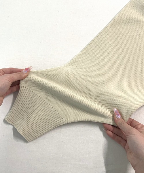 Q（キュー）の「スポンディッシュパーカー（パーカー・レディース・アイボリー/ブラック・MEDIUM）」の10枚目の写真