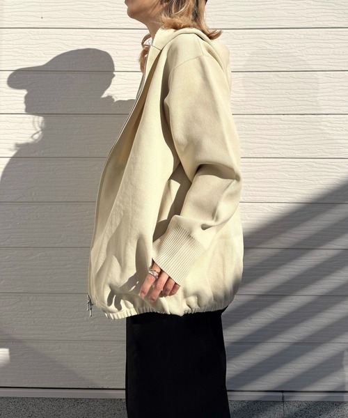 Q（キュー）の「スポンディッシュパーカー（パーカー・レディース・アイボリー/ブラック・MEDIUM）」の14枚目の写真